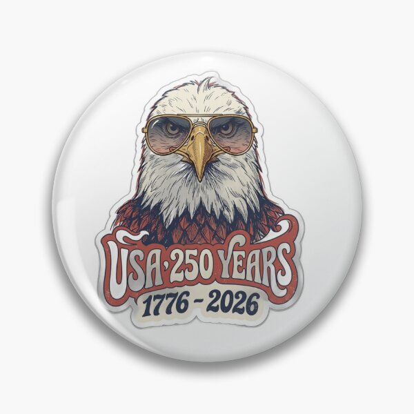 Item preview, Retro USA 250th Anniversary 1776 2026 Eagle Vintage Sticker designed and sold by @Elegantcreatures  ⭐ ⭐ ⭐ ⭐ ⭐.