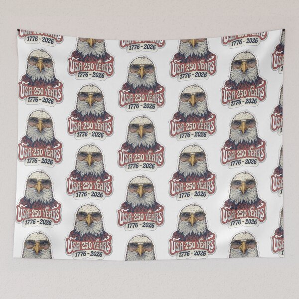 Item preview, Retro USA 250th Anniversary 1776 2026 Eagle Vintage Sticker designed and sold by @Elegantcreatures  ⭐ ⭐ ⭐ ⭐ ⭐.