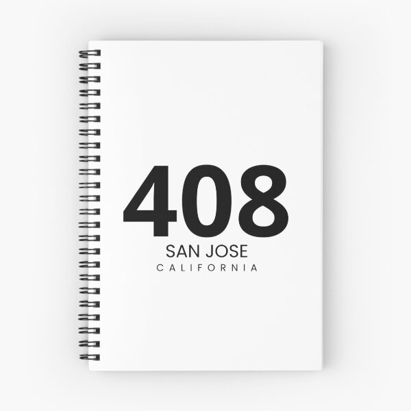 Item preview, 408 San Jose California Minimalist Area Code designed and sold by Paper Drip.
