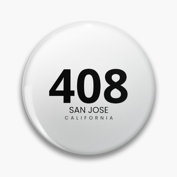 Item preview, 408 San Jose California Minimalist Area Code designed and sold by Paper Drip.