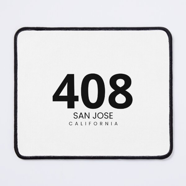 Item preview, 408 San Jose California Minimalist Area Code designed and sold by Paper Drip.