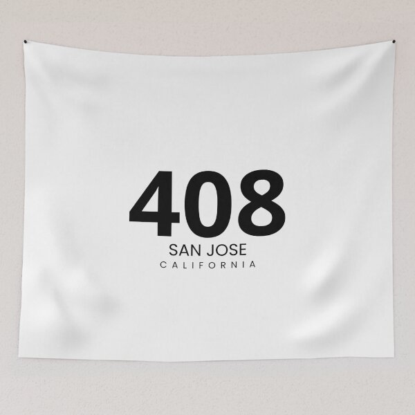 Item preview, 408 San Jose California Minimalist Area Code designed and sold by Paper Drip.