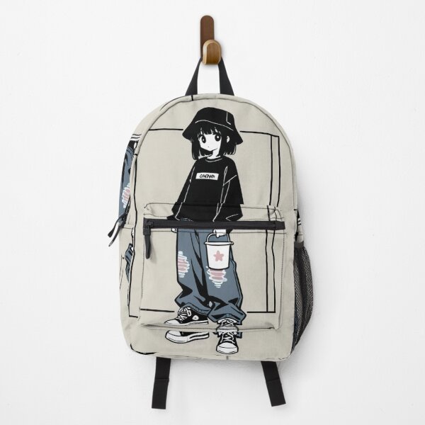 Item preview, Fashion - Man in Black Top Bucket Hat Baggy Jeans Streetwear Anime Variant 2 designed and sold by AnimeShin.
