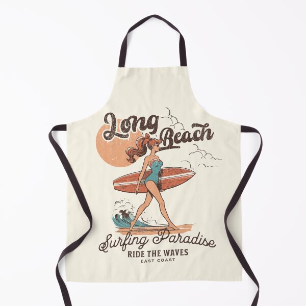 Item preview, Long Beach – Surfing Paradise Retro Surf designed and sold by AngryToro.