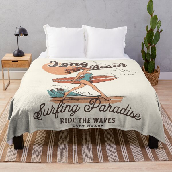 Item preview, Long Beach – Surfing Paradise Retro Surf designed and sold by AngryToro.