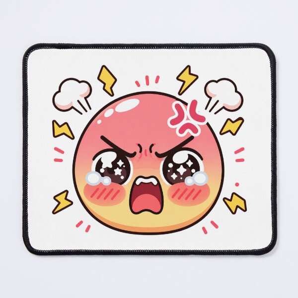 Item preview, Cute Angry Steaming Crying Rage Emoji designed and sold by Tom-Riley.
