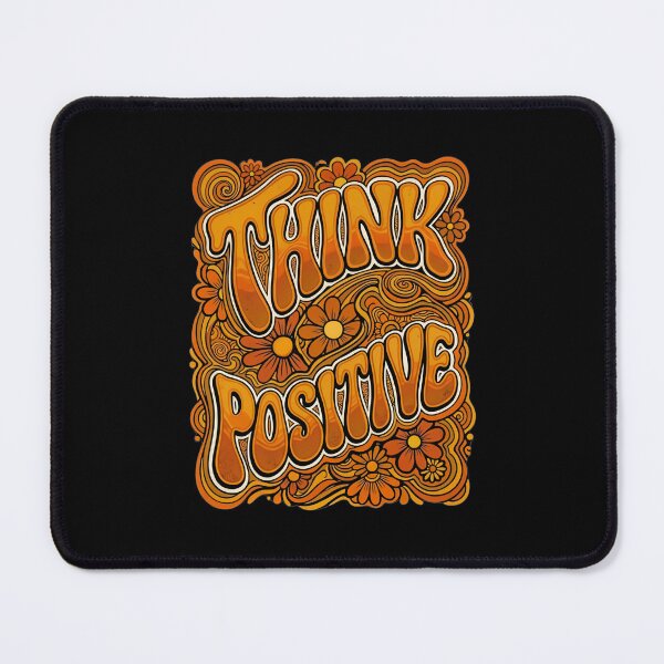 Item preview, hink Positive Groovy Retro 70s Floral Orange designed and sold by graphixpolash.