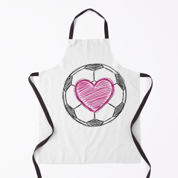 Item preview, Soccer Love Pink Heart Sketchy Doodle Style Football Ball Ar designed and sold by longngusuc.