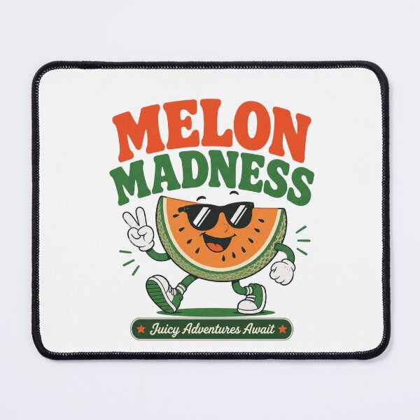 Item preview, Melon Madness Funny Watermelon Character Summer Design designed and sold by Backsay.