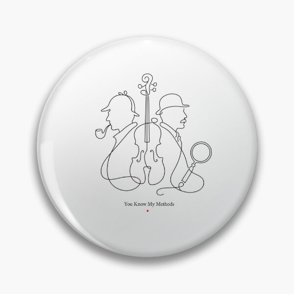 Item preview, Sherlock Holmes You Know My Methods Line Art Design designed and sold by Fenay Designs.