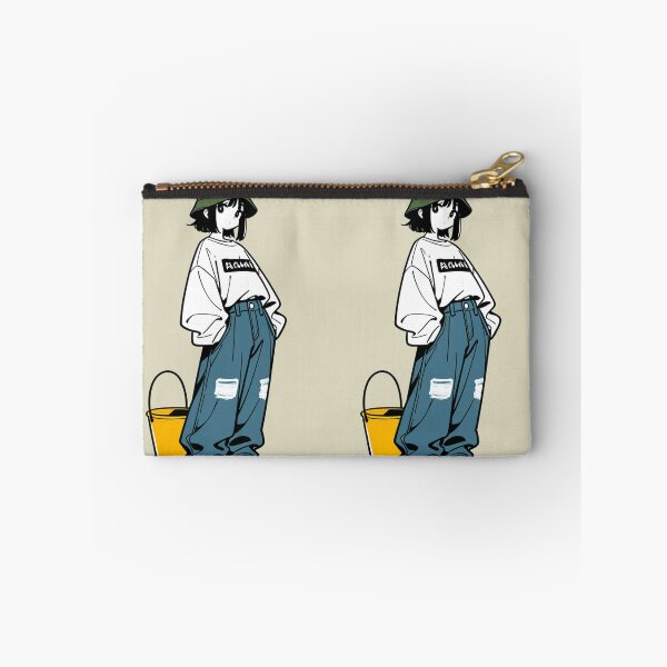 Item preview, Fashion - Man in Black Top Bucket Hat Baggy Jeans Streetwear Anime Variant 3 designed and sold by AnimeShin.
