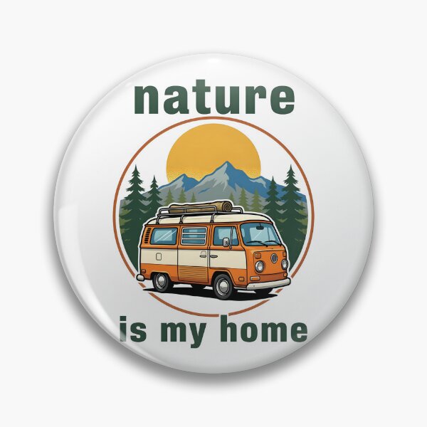 Item preview, Nature Is My Home - Vintage Camper Van designed and sold by Smoking_Animals .