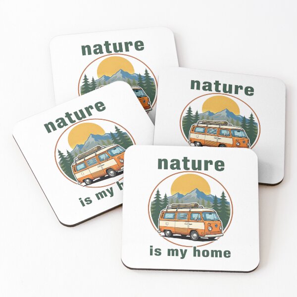 Item preview, Nature Is My Home - Vintage Camper Van designed and sold by Smoking_Animals .