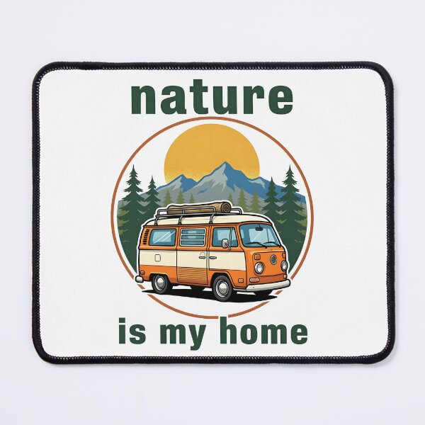 Item preview, Nature Is My Home - Vintage Camper Van designed and sold by Smoking_Animals .