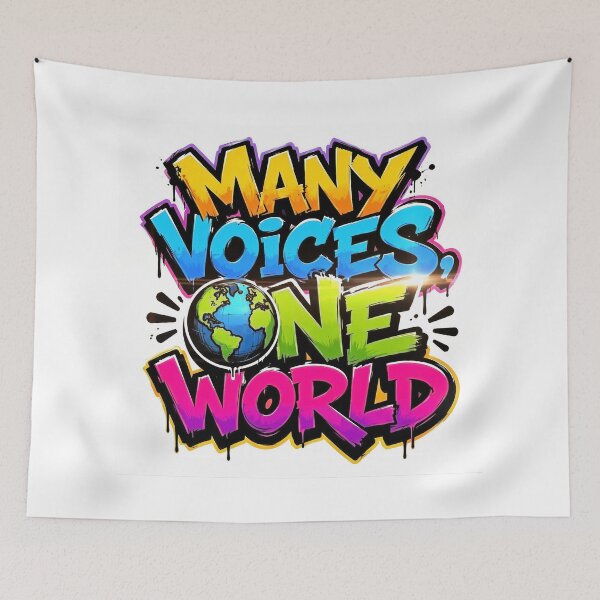 Item preview, Wall Art - Postcard - Many Voices, One World designed and sold by ForeverPrintsOK.
