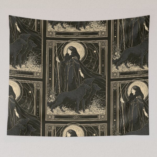 Item preview, Hekate and her hounds designed and sold by MendaciousMina.