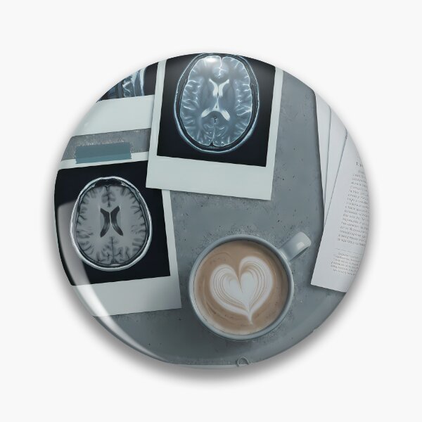 Item preview, Moody Med School Aesthetic: Brain MRI, Coffee & Hospital Scrubs designed and sold by MEDICOFFEE.