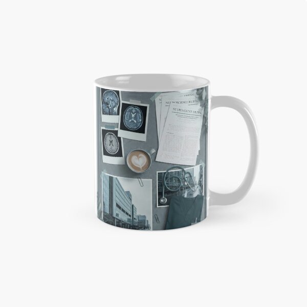 Item preview, Moody Med School Aesthetic: Brain MRI, Coffee & Hospital Scrubs designed and sold by MEDICOFFEE.