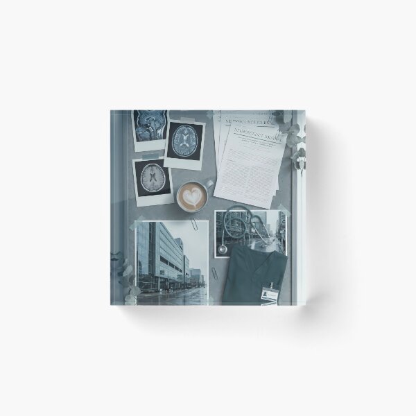 Item preview, Moody Med School Aesthetic: Brain MRI, Coffee & Hospital Scrubs designed and sold by MEDICOFFEE.