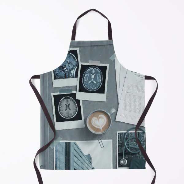 Item preview, Moody Med School Aesthetic: Brain MRI, Coffee & Hospital Scrubs designed and sold by MEDICOFFEE.