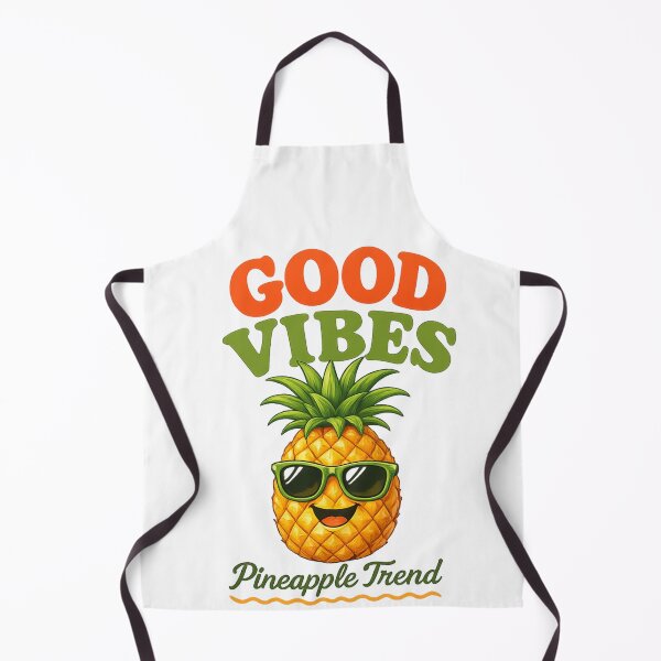 Item preview, Good Vibes Pineapple Retro Summer Positive Graphic designed and sold by Backsay.