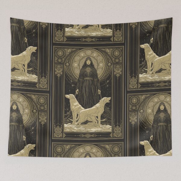 Item preview, Hekate and her hounds designed and sold by MendaciousMina.