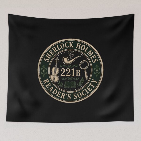 Item preview, Sherlock Holmes Readers Society 221B Baker Street Badge designed and sold by Fenay Designs.