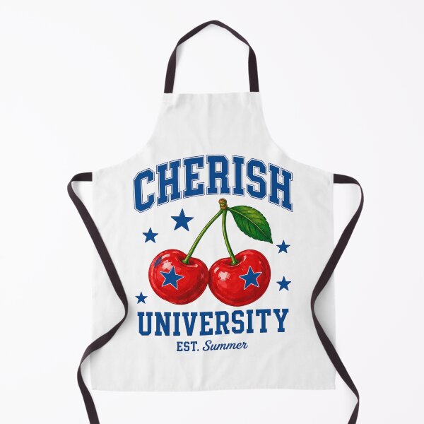 Item preview, Cherish University Cherry Varsity Preppy Summer Graphic designed and sold by Backsay.