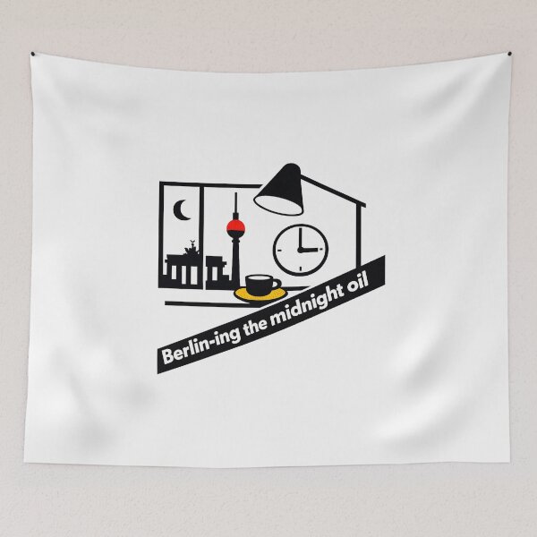Item preview, Berlin-ing the Midnight Oil designed and sold by KungPowUnicorn.