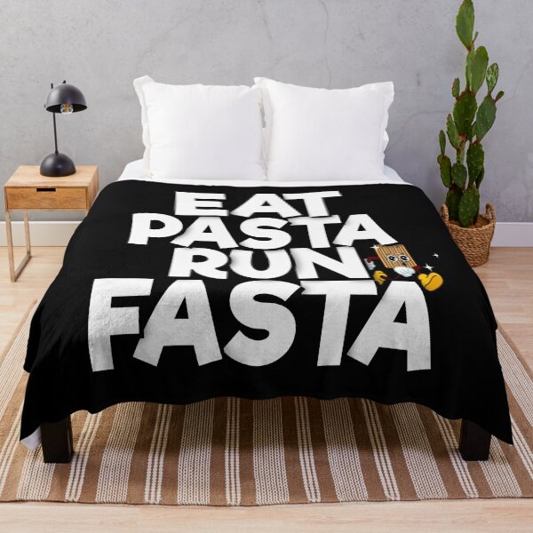Item preview, Eat Pasta Run Fasta Funny Running Food Pun designed and sold by FYS-Arte-Style.