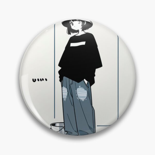 Item preview, Fashion - Man in Black Top Bucket Hat Baggy Jeans Streetwear Anime Variant 4 designed and sold by AnimeShin.