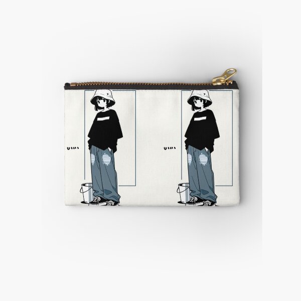 Item preview, Fashion - Man in Black Top Bucket Hat Baggy Jeans Streetwear Anime Variant 4 designed and sold by AnimeShin.
