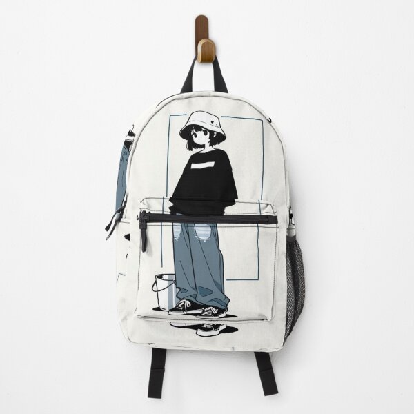 Item preview, Fashion - Man in Black Top Bucket Hat Baggy Jeans Streetwear Anime Variant 4 designed and sold by AnimeShin.