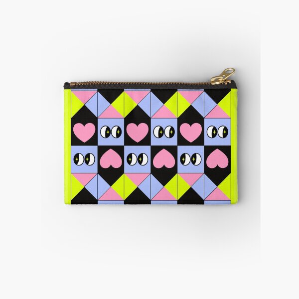Item preview, Playful Geometric Hearts & Eyes Pattern in Pastel Colors designed and sold by Thetdesigns.