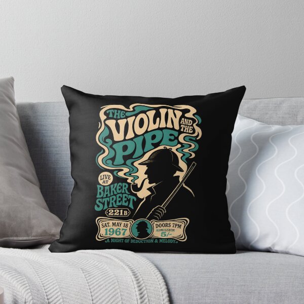 Item preview, The Violin and The Pipe Sherlock Holmes Retro Poster Art designed and sold by Fenay Designs.