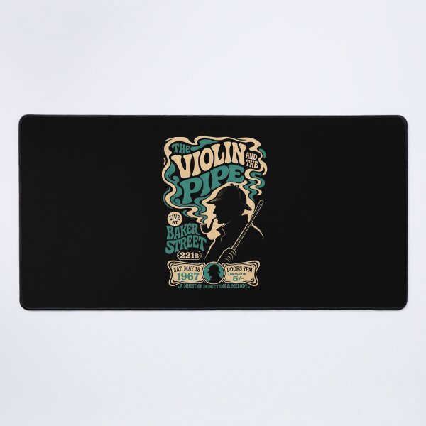 Item preview, The Violin and The Pipe Sherlock Holmes Retro Poster Art designed and sold by Fenay Designs.