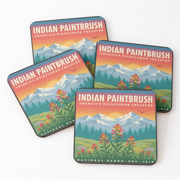 Item preview, Indian Paintbrush America’s Wildflower Treasure – National Parks Botanical Nature Design designed and sold by ArcticFoxStudio.