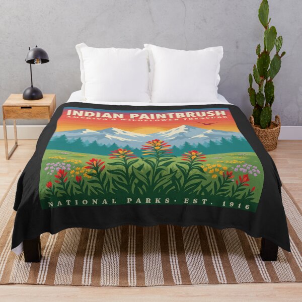 Item preview, Indian Paintbrush America’s Wildflower Treasure – National Parks Botanical Nature Design designed and sold by ArcticFoxStudio.