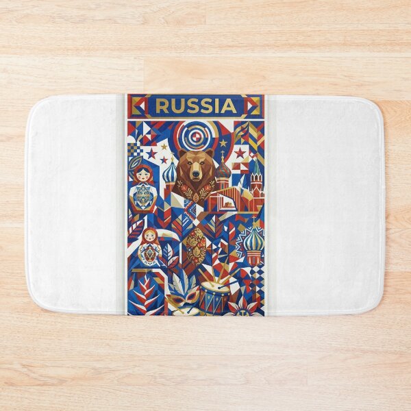 Item preview,  Russia Cubist Art Poster – Saint Basil's Cathedral Bear Wall Art – ZK PRO designed and sold by zalakopro.