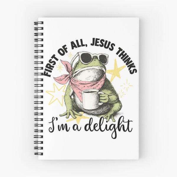 Item preview, First of All, Jesus Thinks I'm a Delight Frog designed and sold by kennedy-brook.