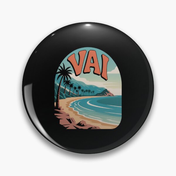 Item preview, Vai Palm Beach Vintage Travel Sticker – Retro Crete Palm‑Forest Illustration designed and sold by stickercuffs.