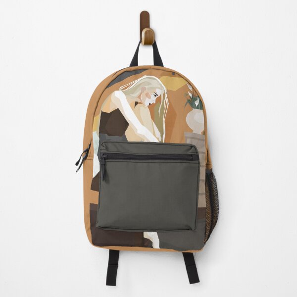 Item preview, Cute young blonde girl in a cozy room with sunset light designed and sold by OlenaTe.