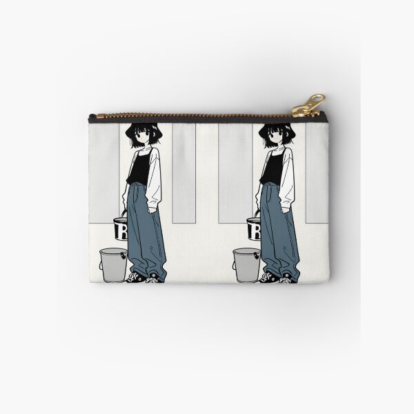 Item preview, Fashion - Man in Black Top Bucket Hat Baggy Jeans Streetwear Anime Variant 5 designed and sold by AnimeShin.