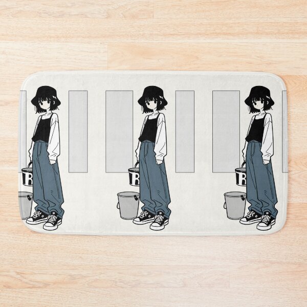 Item preview, Fashion - Man in Black Top Bucket Hat Baggy Jeans Streetwear Anime Variant 5 designed and sold by AnimeShin.