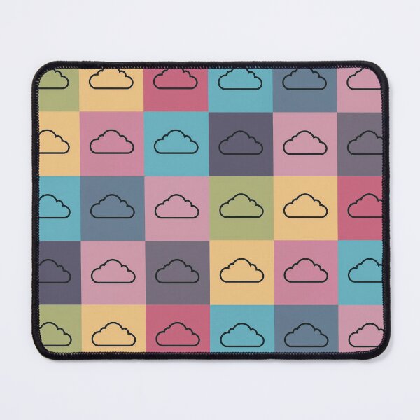 Item preview, Rainbow patchwork with clouds designed and sold by uunaa.