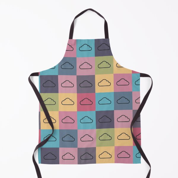 Item preview, Rainbow patchwork with clouds designed and sold by uunaa.