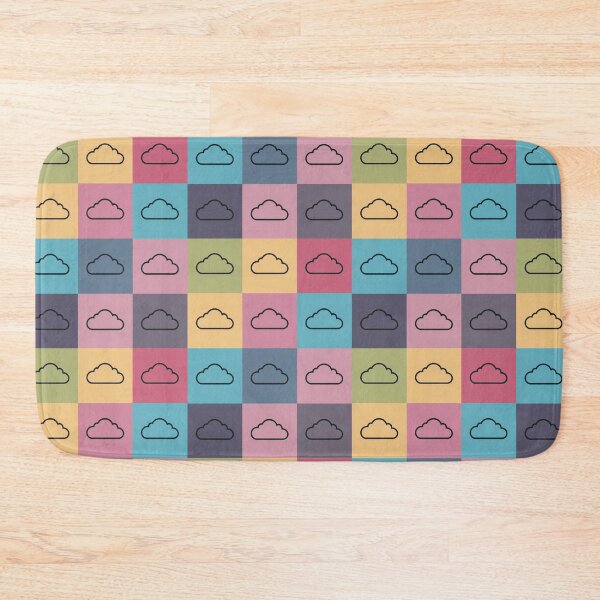 Item preview, Rainbow patchwork with clouds designed and sold by uunaa.