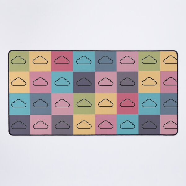 Item preview, Rainbow patchwork with clouds designed and sold by uunaa.