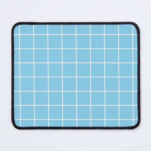 Item preview, Sky blue & white grid designed and sold by Mint + Midnight.