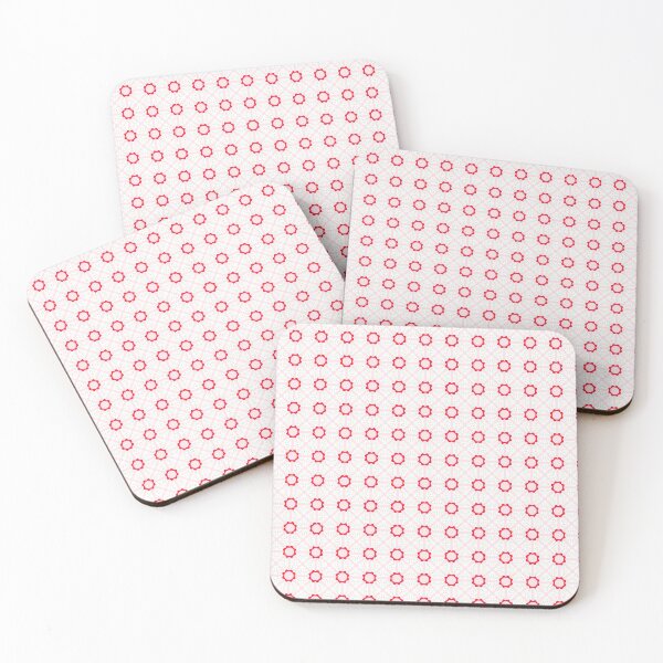 Item preview, Red Geometric Floral Seamless Pattern designed and sold by Zaya_art.